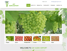 Tablet Screenshot of jayagroexport.com